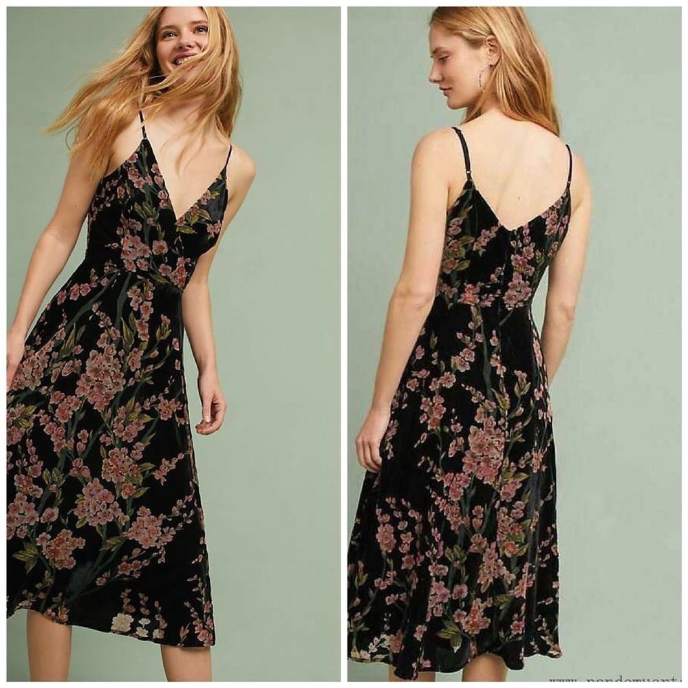 Anthropologie Velvet Dress